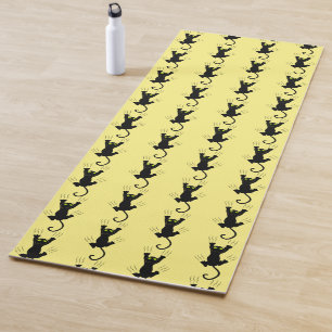 Funny Sliding Cat Scratch Scratching Paws Claws Yoga Mat