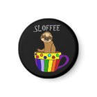 Funny SLOFFEE Sloth Drinking Coffee Design