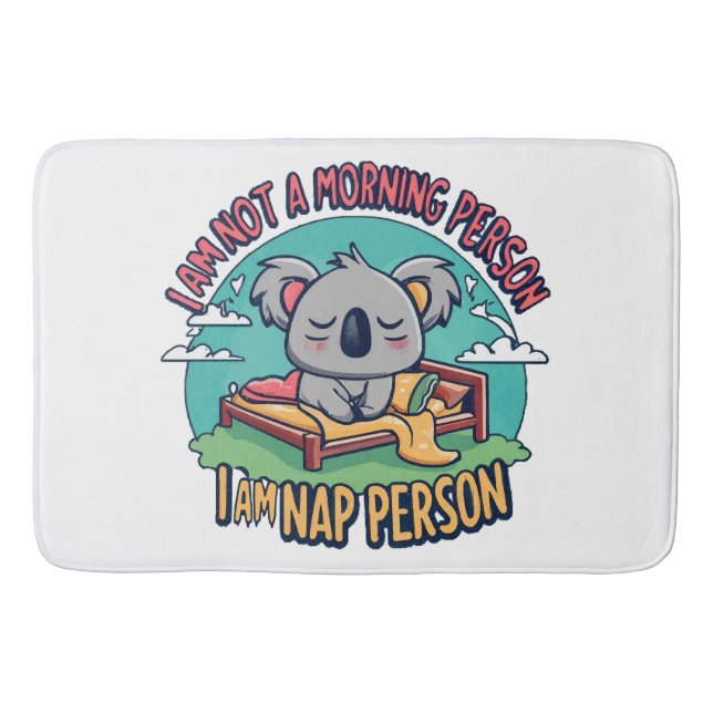 funny slogan bath mat (Front)