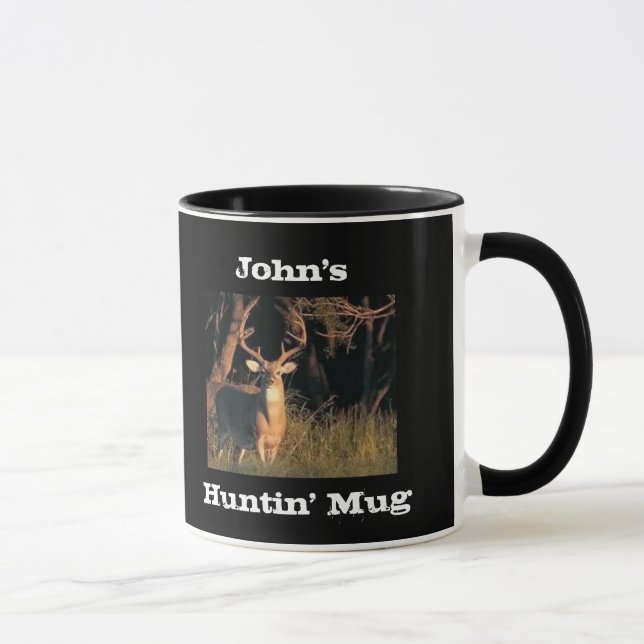 Funny Slogan Customised Name Hunting Mug (Right)