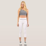 Funny Slogan Name Custom Quote Capri Leggings<br><div class="desc">Personalise it with your photo,  artwork,  or business logo when you replace the image with your own. Edit it using the Design Tool to resize or crop the image or add text. For questions or help,  send a message.</div>
