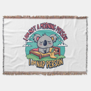 funny slogan throw blanket