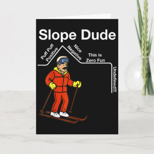 Funny Slope Dude Algebra Geometry Middle School Ma Card