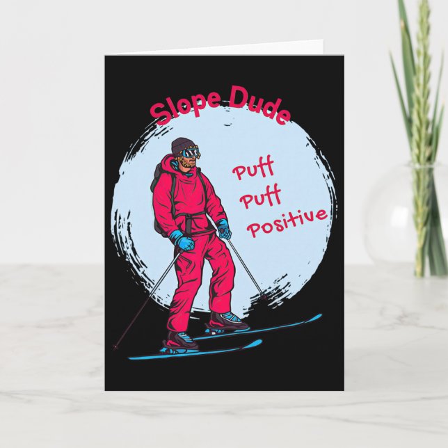 Funny Slope Dude Algebra Geometry Middle School Ma Card (Front)