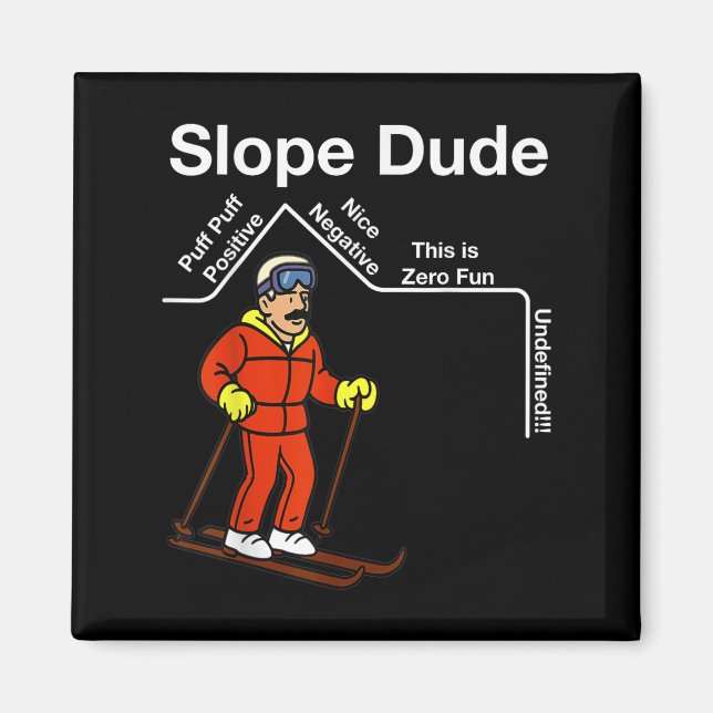 Funny Slope Dude Algebra Geometry Middle School Ma Magnet (Front)