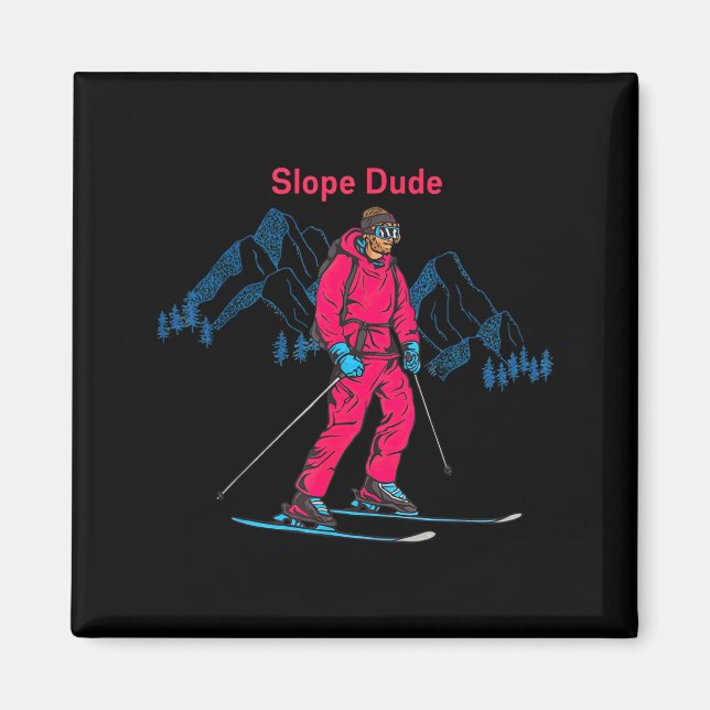 Funny Slope Dude Algebra Geometry Middle School Ma Magnet (Front)