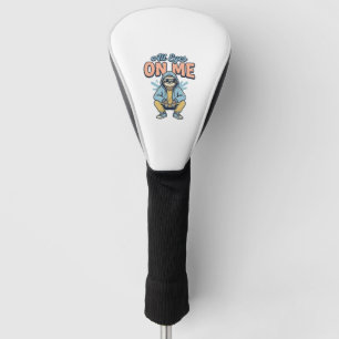 Funny Sloth All Eyes On Me Vintage Vector Design_1 Golf Head Cover
