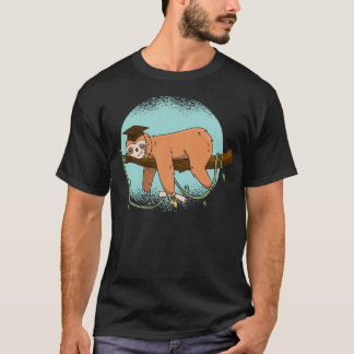Funny sloth Bachelor hangs on the tree T-Shirt