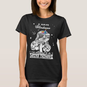Funny Sloth Blindness Warrior T-Shirt