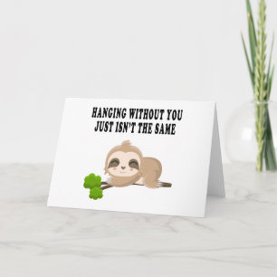 Funny Sloth Card