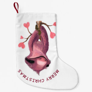 Funny Sloth Christmas Stocking