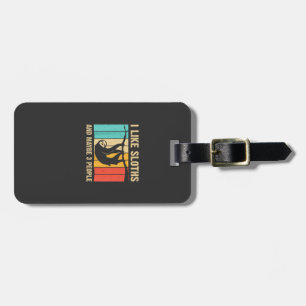 Funny Sloth Design for Sloth Lover Men Women Kids  Luggage Tag