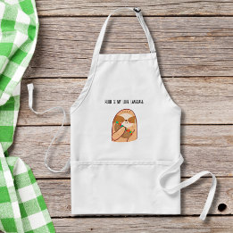 Funny Sloth Eating Burrito Standard Apron