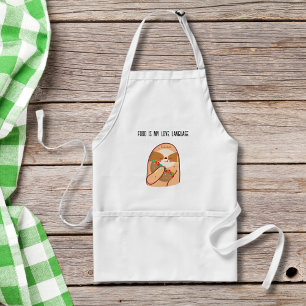 Funny Sloth Eating Burrito Standard Apron