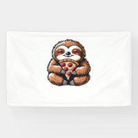 Funny Sloth eating Pizza, Kawaii Animal Lover Clas