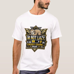 Funny Sloth Energy Saving Mode T-Shirt