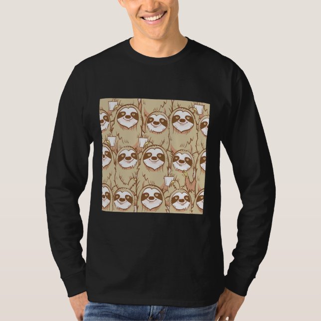 Funny Sloth Face T-Shirt (Front)