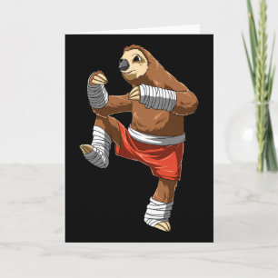 Funny Sloth Fighter - Muay Thai Kickboxing Gift  Card