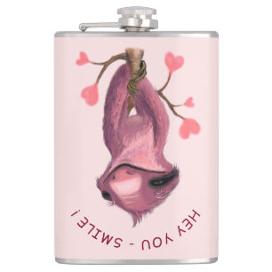Funny Sloth Flask - Custom Text