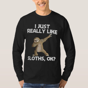 Funny Sloth For Men Women Slow Lazy Sloths Rainfor T-Shirt