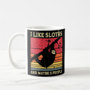 Funny Sloth For Sloth Men Women Kids Introvert Coffee Mug