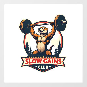 Funny Sloth Gym Shirt Vintage Strong and Slow Desi