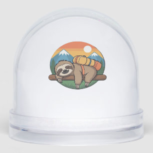 Funny Sloth Hiking Classic T-Shirt_1 Snowglobe