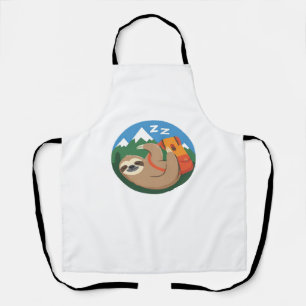 Funny Sloth Hiking Classic T-Shirt_2 Apron