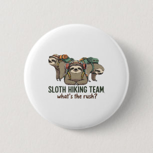 Funny Sloth Hiking Classic T-Shirt_5 6 Cm Round Badge