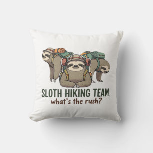 Funny Sloth Hiking Classic T-Shirt_5 Cushion