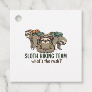 Funny Sloth Hiking Classic T-Shirt_5 Favour Tags