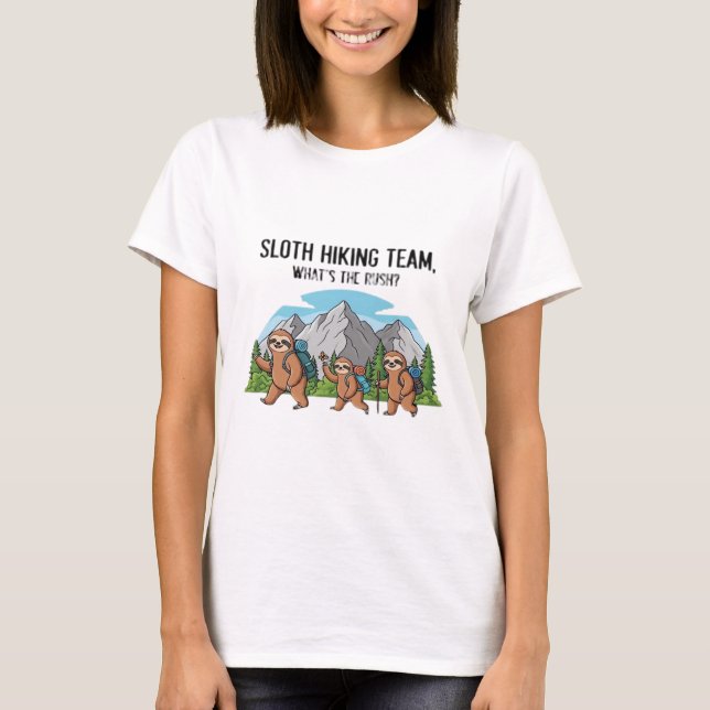 Funny Sloth Hiking Classic T-Shirt_6 T-Shirt (Front)