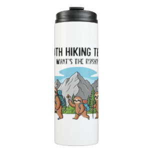 Funny Sloth Hiking Classic T-Shirt_6 Thermal Tumbler
