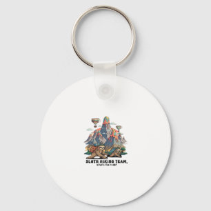 Funny Sloth Hiking Classic T-Shirt_7 Key Ring