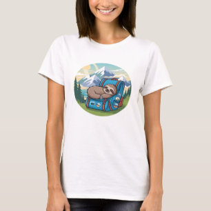 Funny Sloth Hiking Oversized T-Shirt