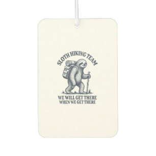 Funny Sloth Hiking T-Shirt_1 Car Air Freshener