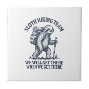 Funny Sloth Hiking T-Shirt_1 Tile