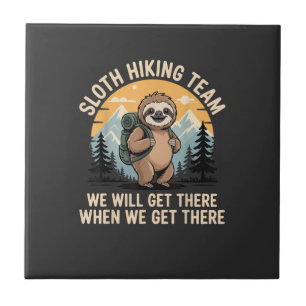 Funny Sloth Hiking T-Shirt_2 Tile