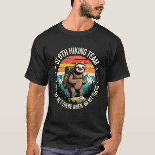 Funny Sloth Hiking Team Nature Lovers T-Shirt