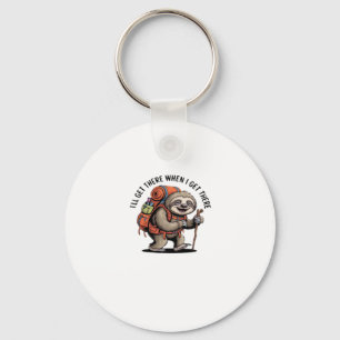 Funny Sloth Hiking Team - Slow and Steady Classic  Key Ring