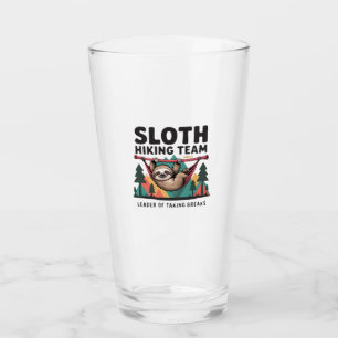Funny Sloth Hiking - This funny sloth hiking gift Glass