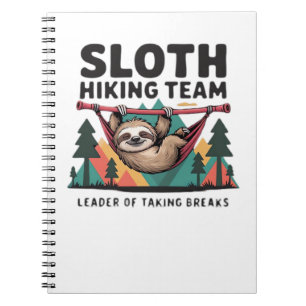 Funny Sloth Hiking - This funny sloth hiking gift  Notebook