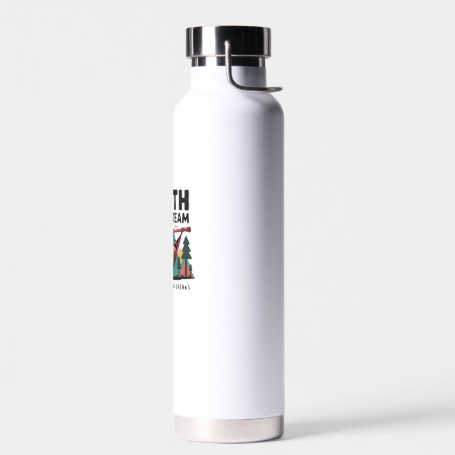 Funny Sloth Hiking - This funny sloth hiking gift  Water Bottle (Left)