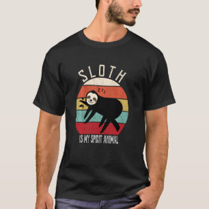 Funny Sloth Is My Spirit Animal Men Women Boys Gi T-Shirt