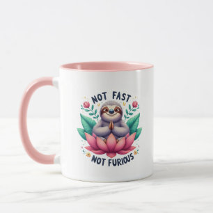 Funny sloth lovers word art  mug