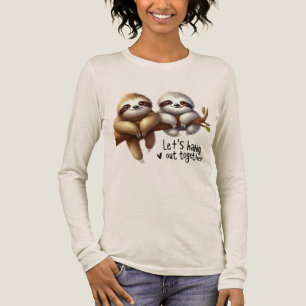 Funny sloth lovers word art  Tri-Blend shirt