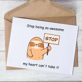 Funny sloth  postcard