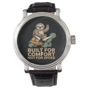 Funny Sloth Riding Turtle Watch