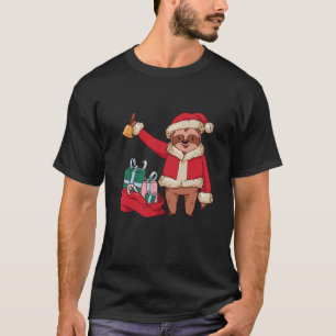 Funny Sloth Santa Claus Christmas Men Women Boys G T-Shirt
