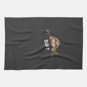 Funny Sloth Saying _ Sloth Costume _ Pet Animal Sl Tea Towel
